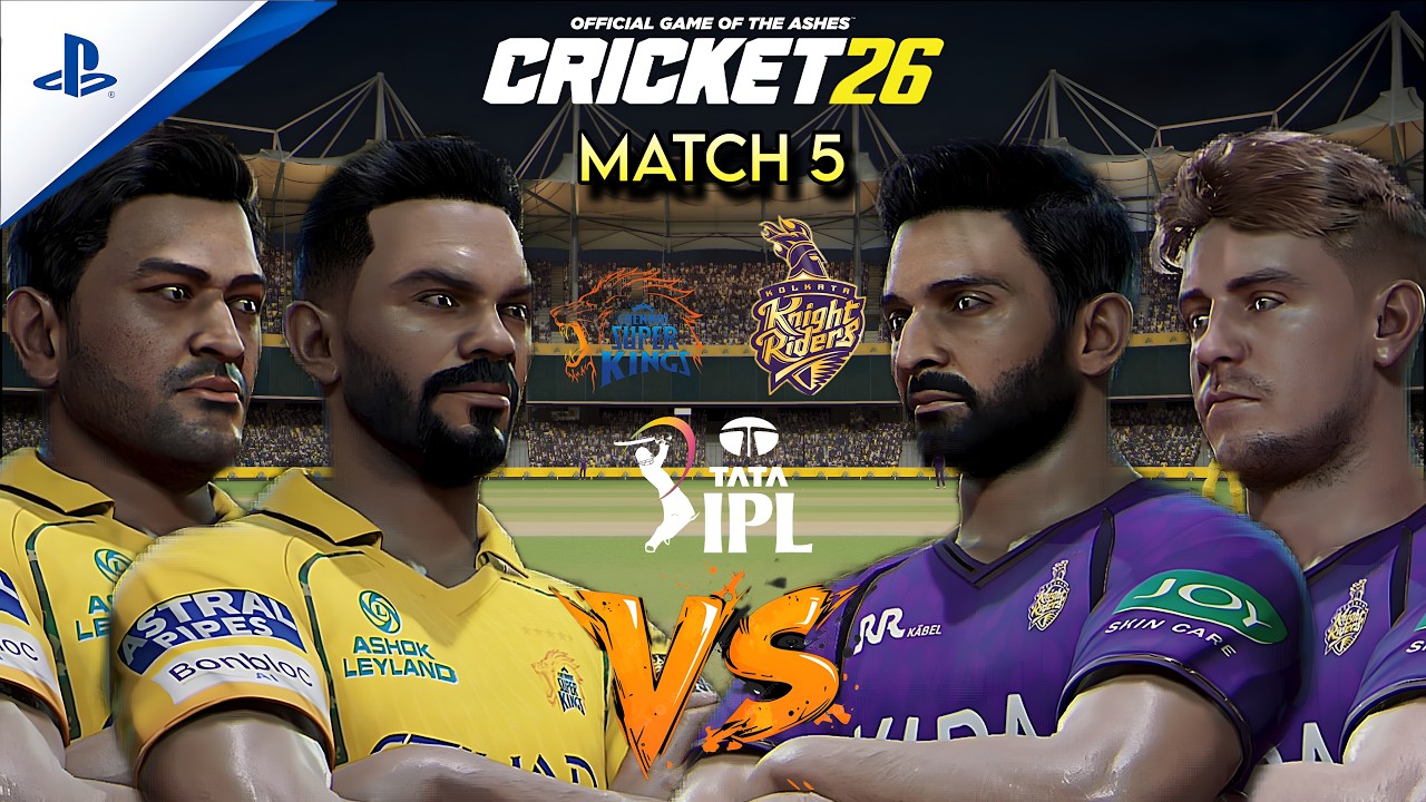 REPLAYING IPL 2026 AS CSK 💛 | Match 5 | CSK vs KKR | MSD RETURNS AT CHEPAUK! 4 IN 4? 🔥 | Cricket 26
