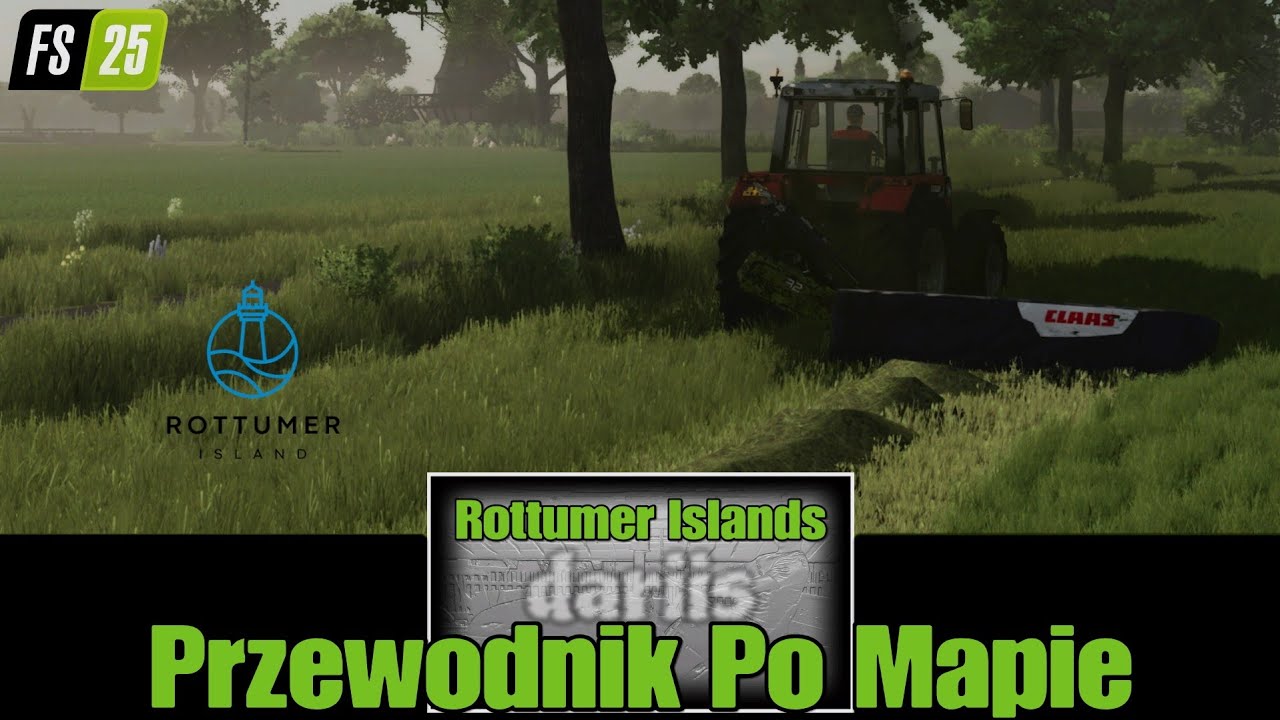 Rottumer Islands - Przewodnik Po Mapie- 4K-  konsole- Farming Simulator 25/PS5