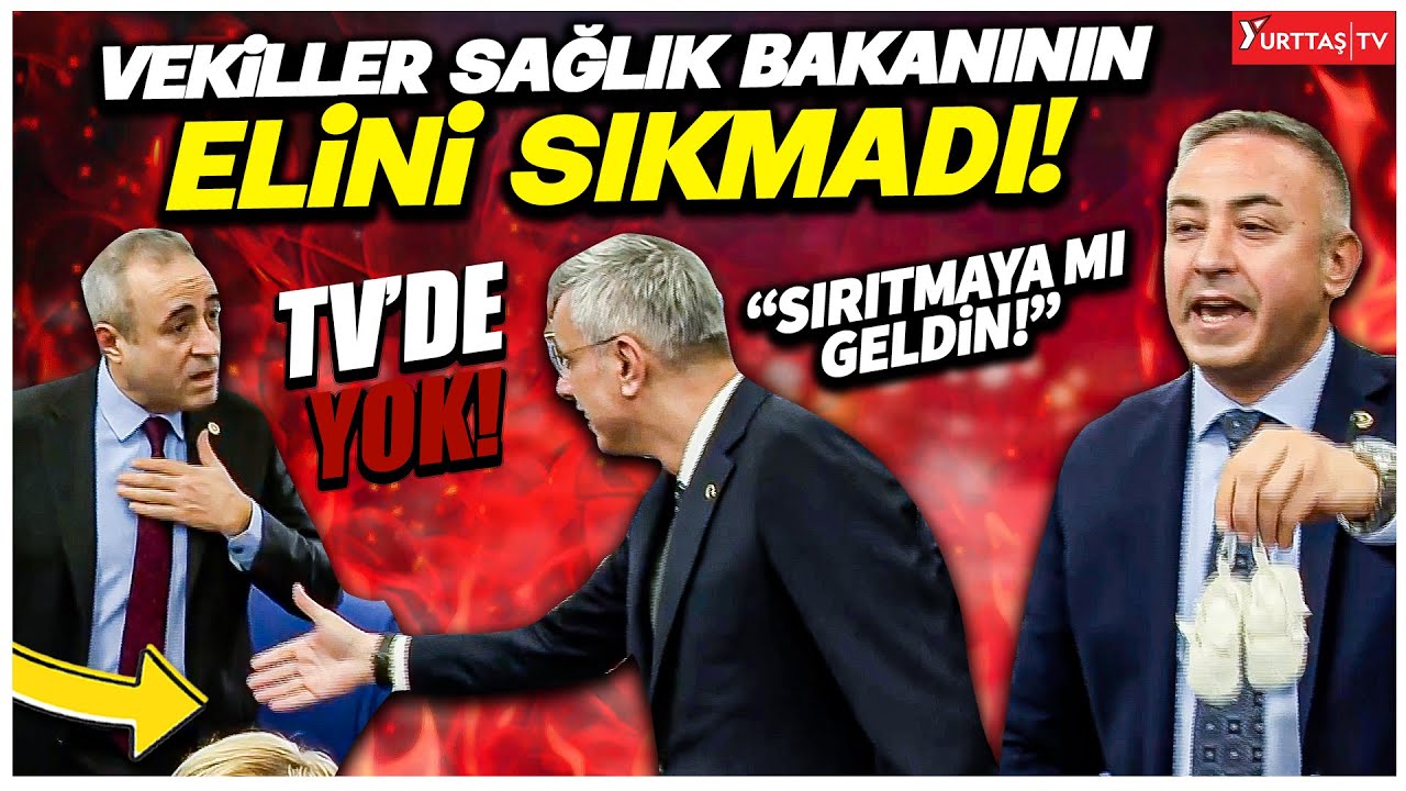 Tarihe Kazınan Görüntüler! Vekiller Sağlık Bakanıyla tokalaşmadı! CHP'liler Meclisi Terk Etti!