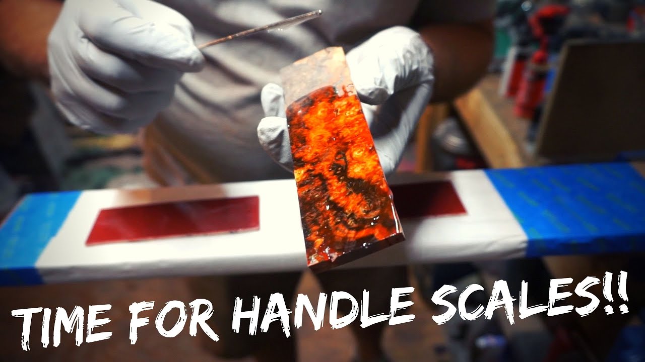 Handle Scales Setup For The 80CRV2 Chopper | Knife Making | Vlog