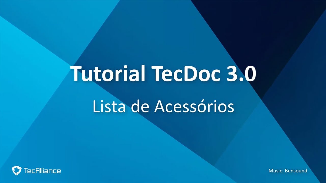 Tutorial - Lista de Acess&oacute;rios e Pe&ccedil;as | Cat&aacute;logo TecDoc 3.0