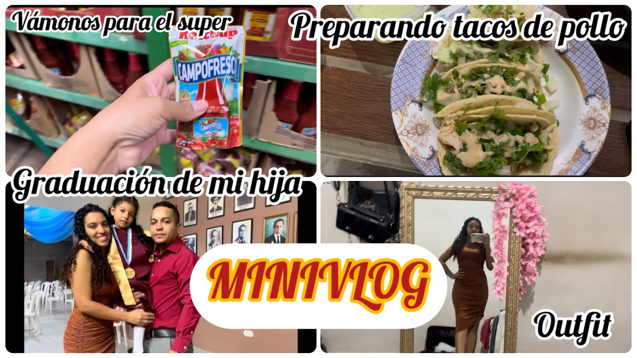 ✨Minivlog✨graduación de mi hija✨me las llevo al súper✨Vane Figueroa#viralvideo #mi #vida #food 