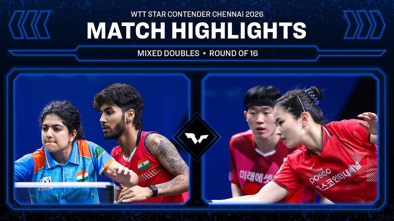 Bhattacharjee/Ghosh vs Park/Kim | XD R16 | #WTTChennai 2026