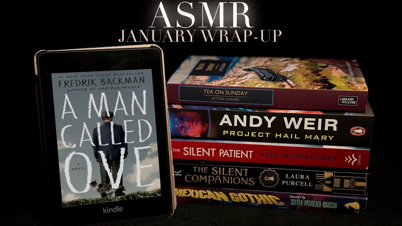 ASMR January Reading Wrap-Up 📚 Whispering, Book Sounds, Page Flipping & Tracing