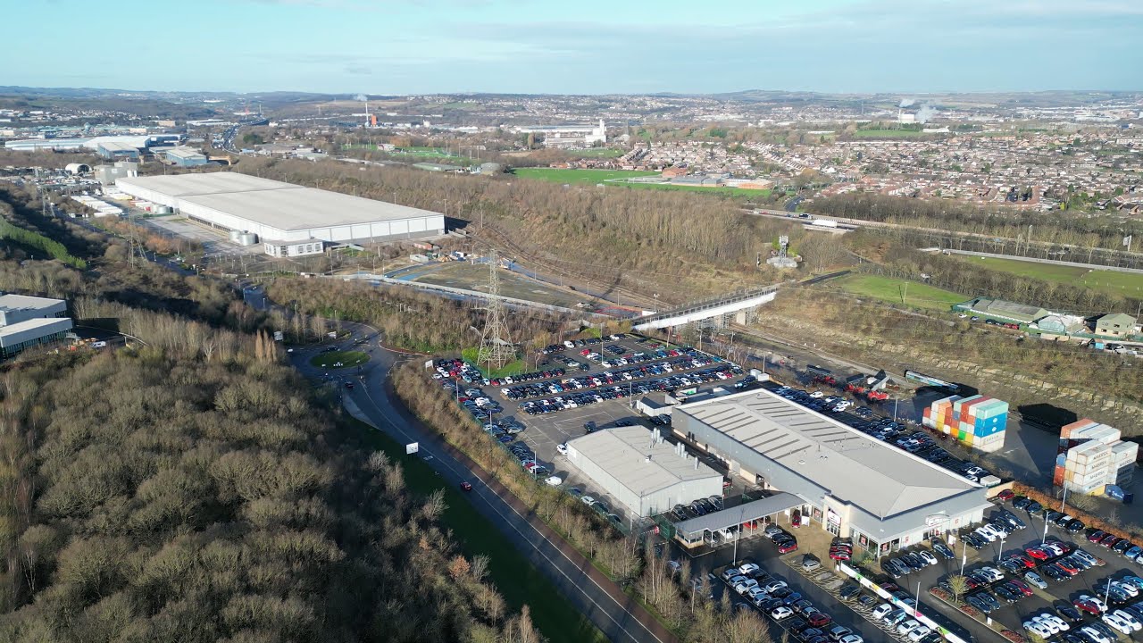 Flight over the old Tinsley MPD & marshalling yard