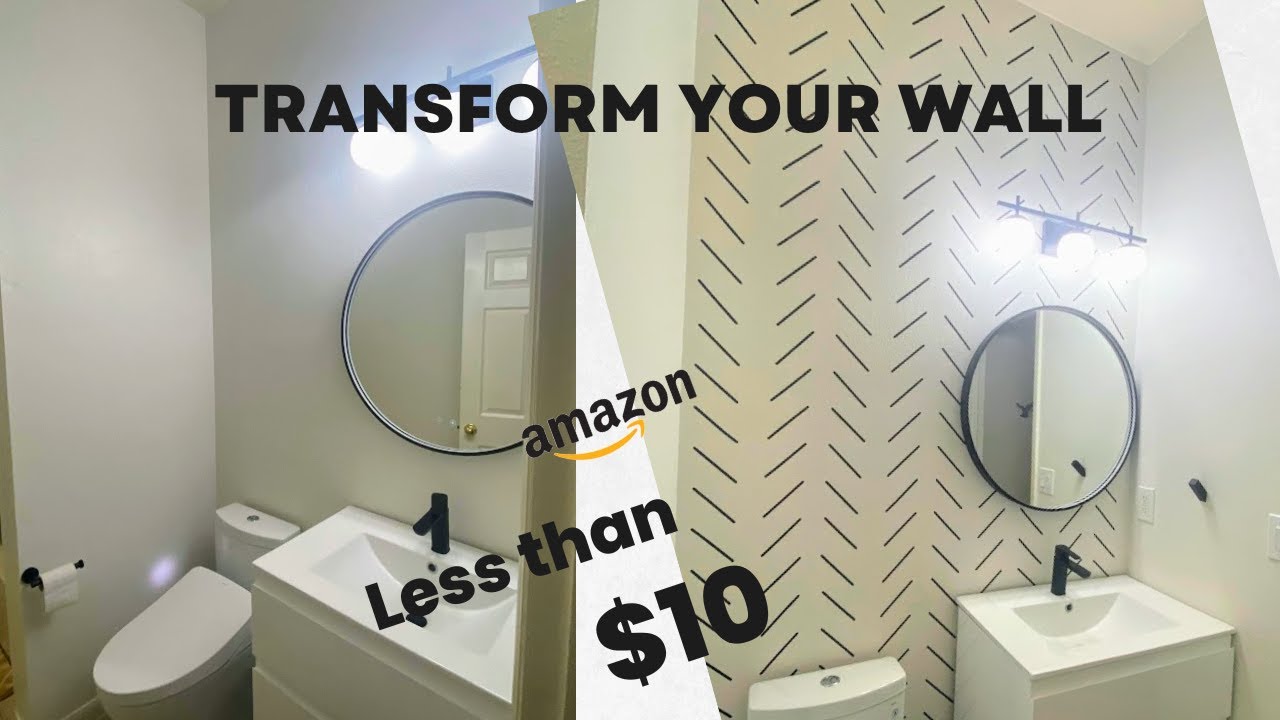 Budget DIY Wall Decals From Amazon | Easy to Install Vinyl Wall Stickers in Less than $10 | Amazon