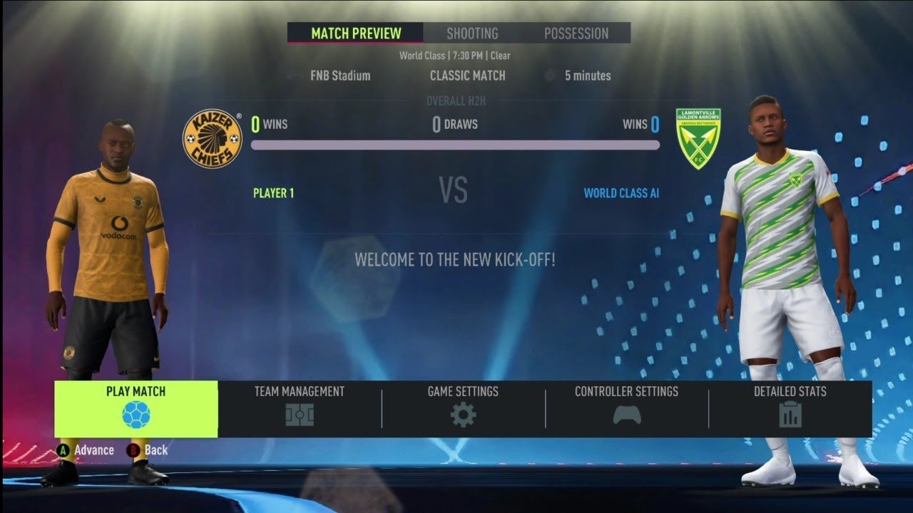 Fifa 19🎮 gameplay Golden Arrows vs Kaiser Chiefs ⚽️🔥