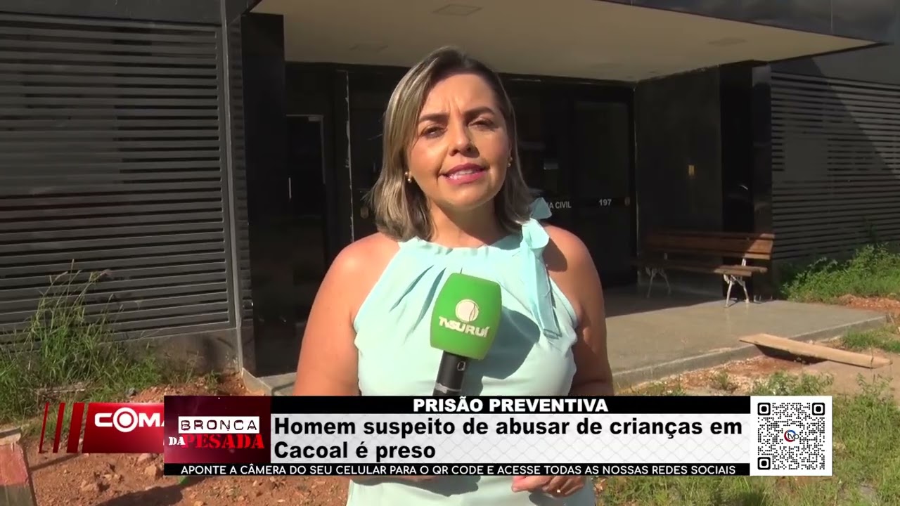 PRISÃO PREVENTIVA   Homem suspeito de abusar de crianças em Cacoal é preso