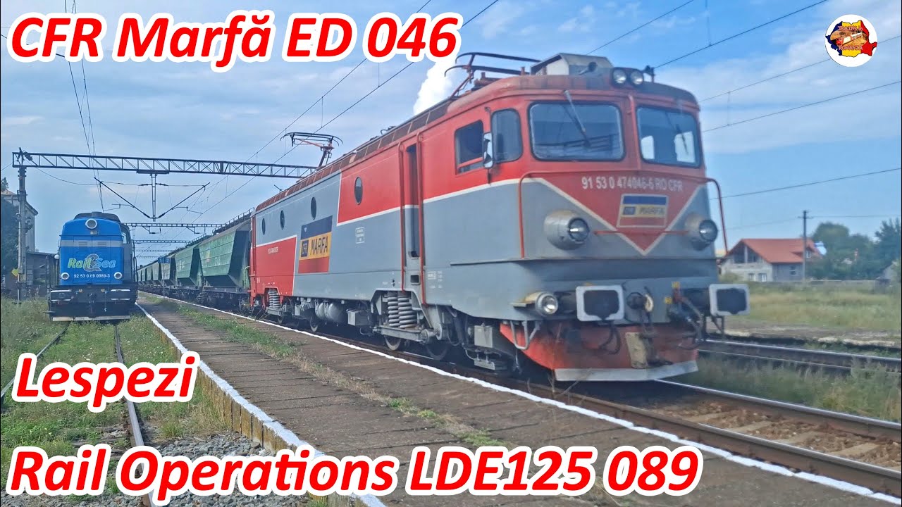 [4K] Rail Operations LDE125 089 vs CFR Marfa ED 046 in Lespezi [august, 2025]
