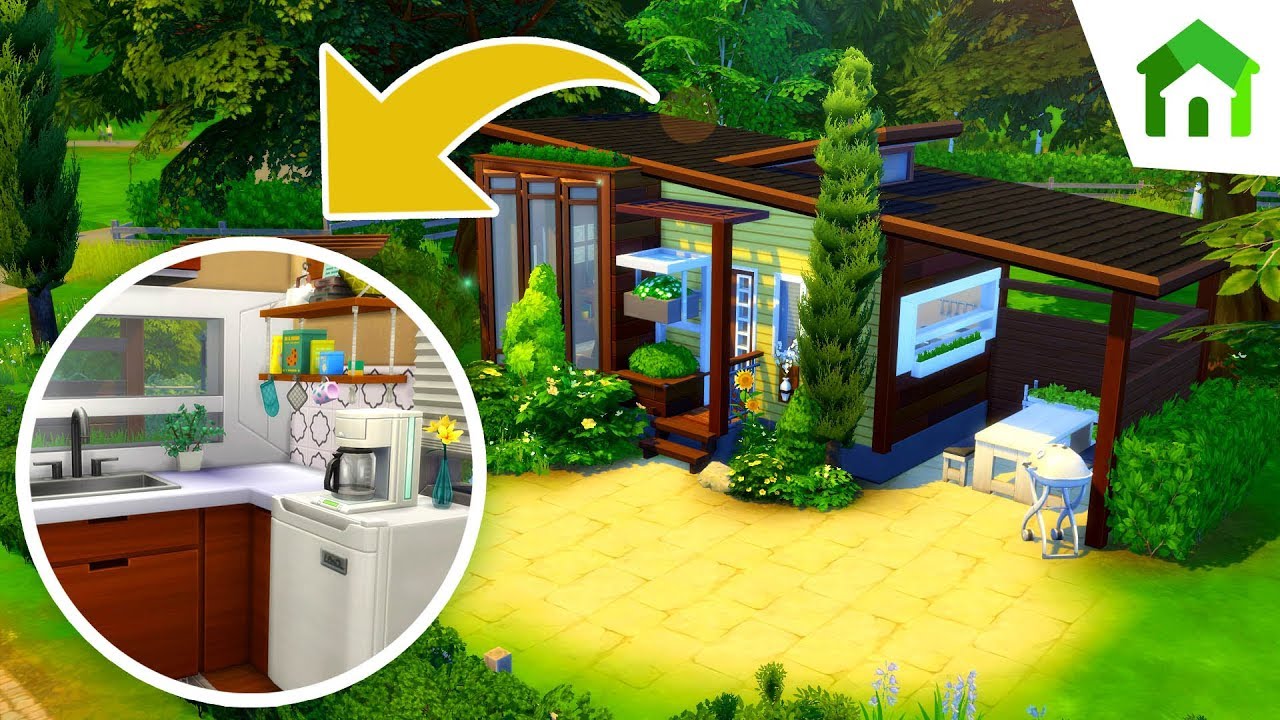 SUNNY MICRO HOME // Sims 4 Speed Build