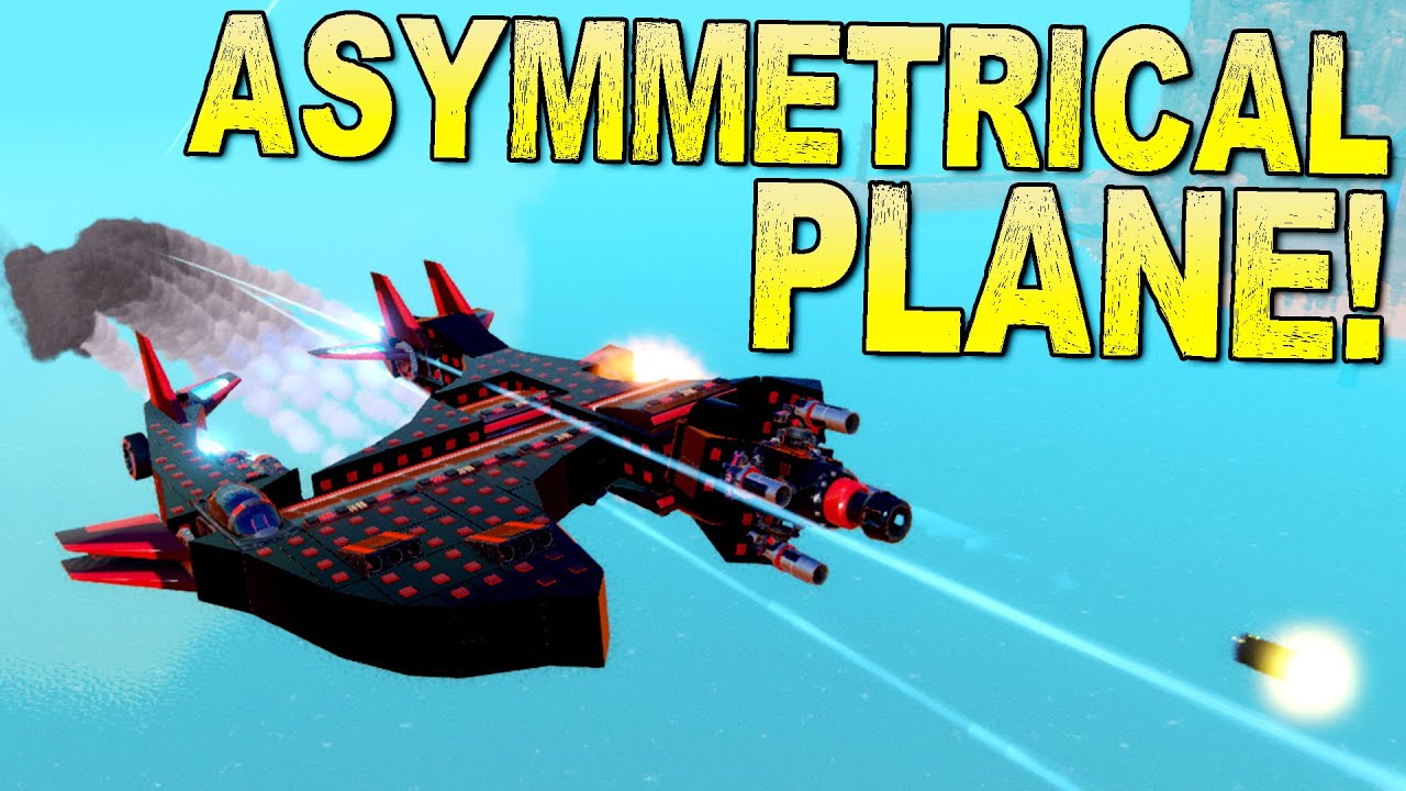 I Try To Build A Gunner Plane With NO SYMMETRY! - Trailmakers Gameplay