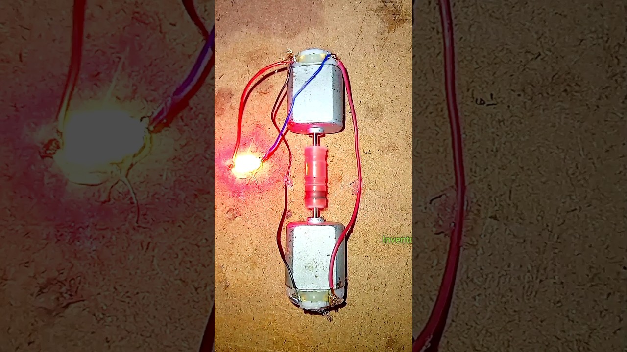 Generate energy with double dc motor &bull; Electricity generator ideas