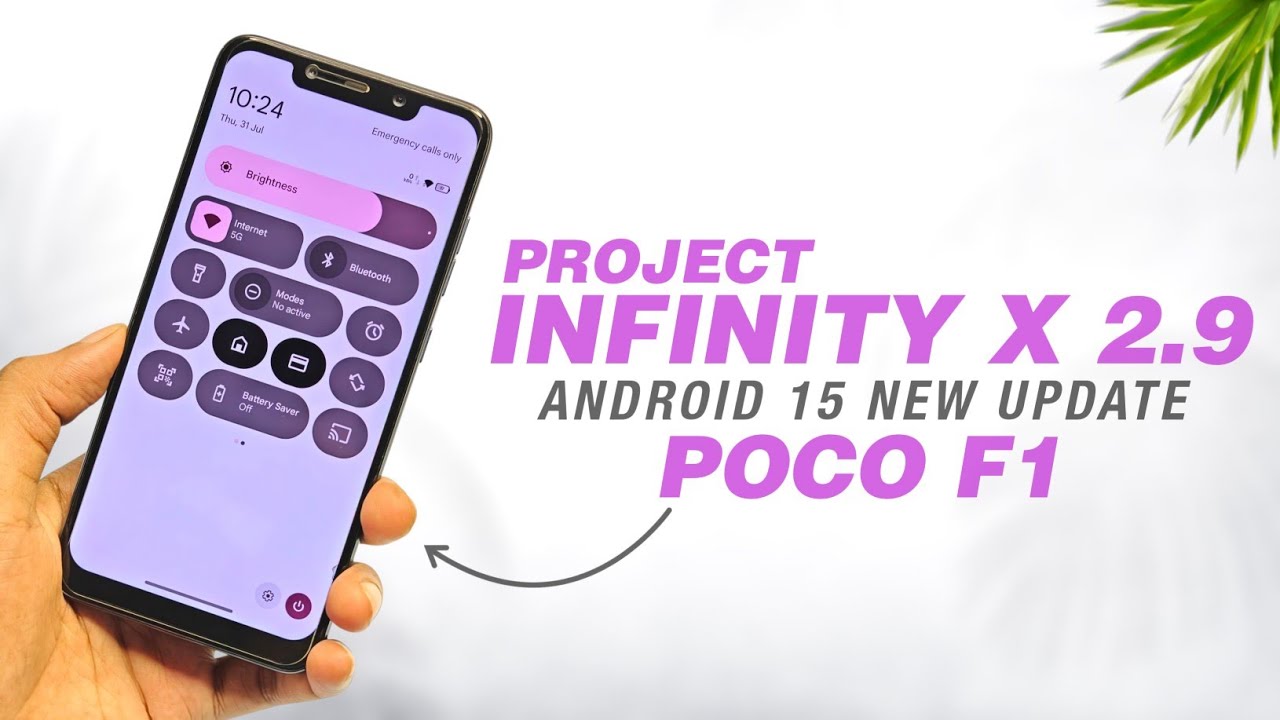 POCO F1 - Project Infinity X 2.9 Official - Android 15 - Android 16 QS Panel And More Features
