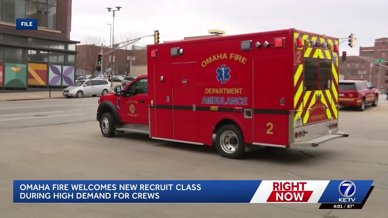 Omaha Fire Department welcomes new recruit class during high demand for crews