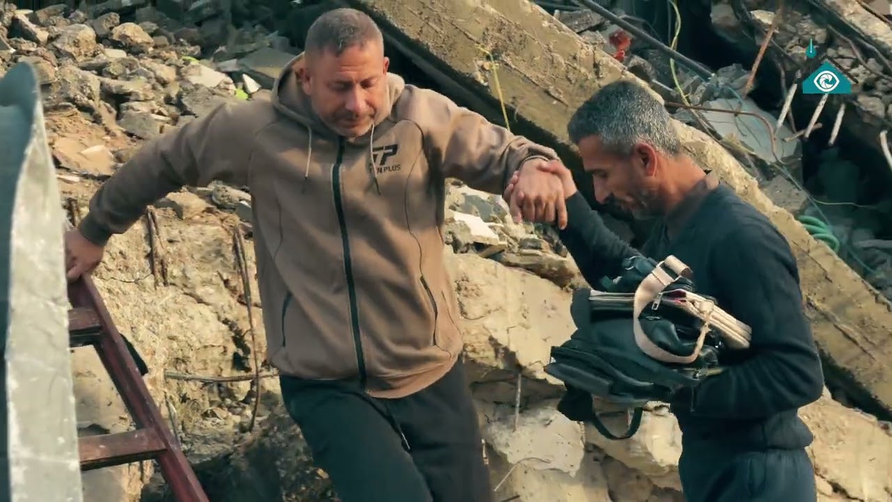 When buildings collapse - A Gaza's Voice Report 🇵🇸🎥 #gazasvoice #gazajournalists
