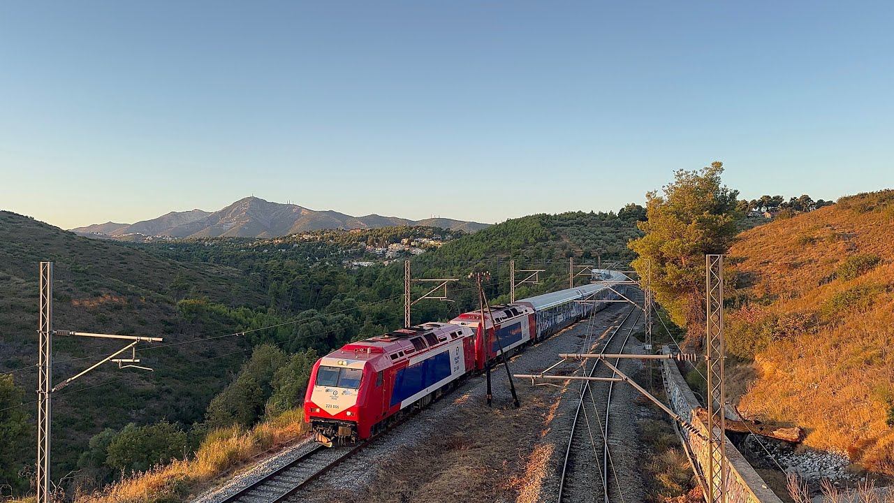 Intercity and Intergional trains around Attica Greece summer and fall 2025 
