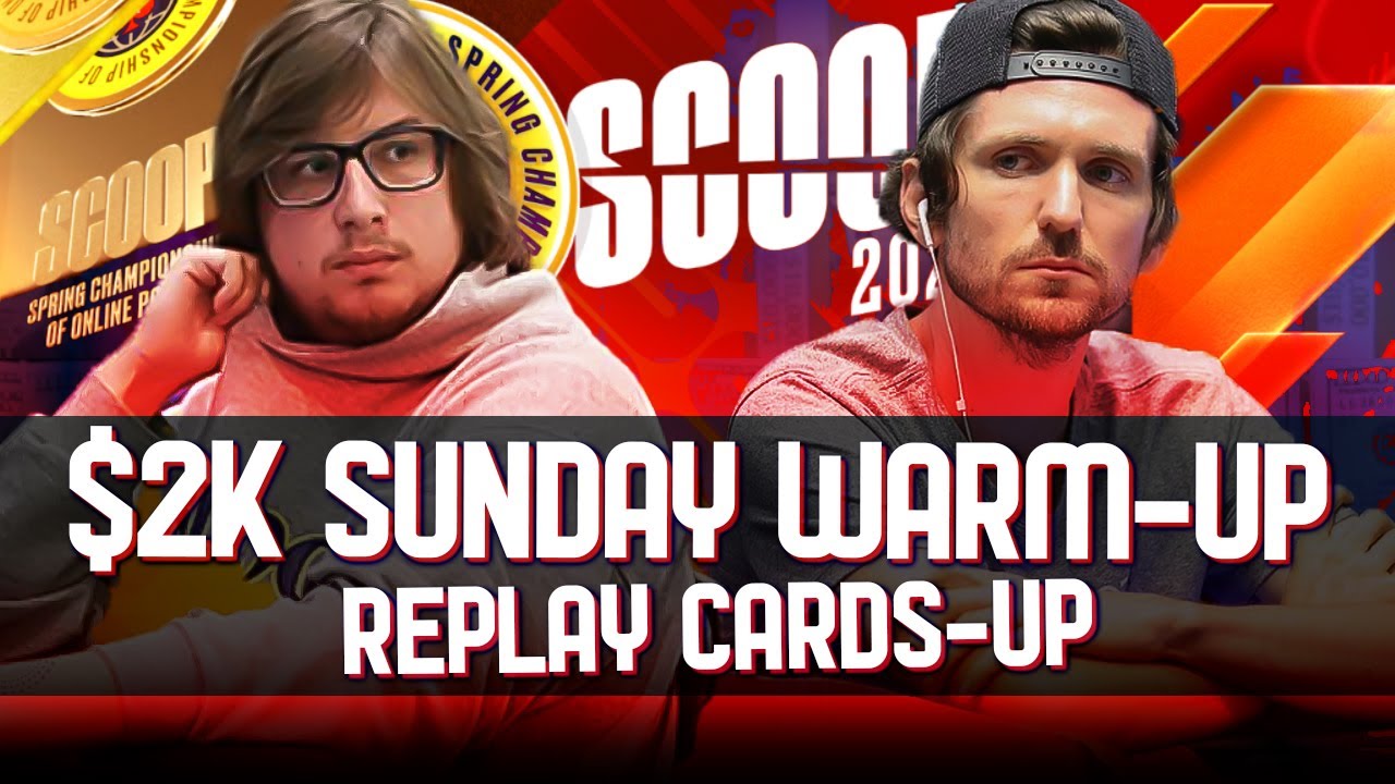 SCOOP 94-H $2,100 Stakelis24 | gusmaa | joaoMathias Sunday Warm-Up Turbo Poker Replay $600 Gtd