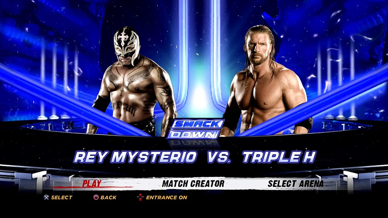 WWE '12 PS3 - Рей Мистерио против Трипл Эйча [2K][mClassic]