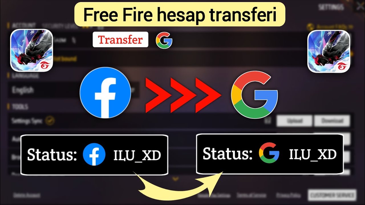 Free Fire Kimlik Transferi Facebook'tan Google'a Free Fire Ayarlarında Hesap Kurtarma Nasıl 