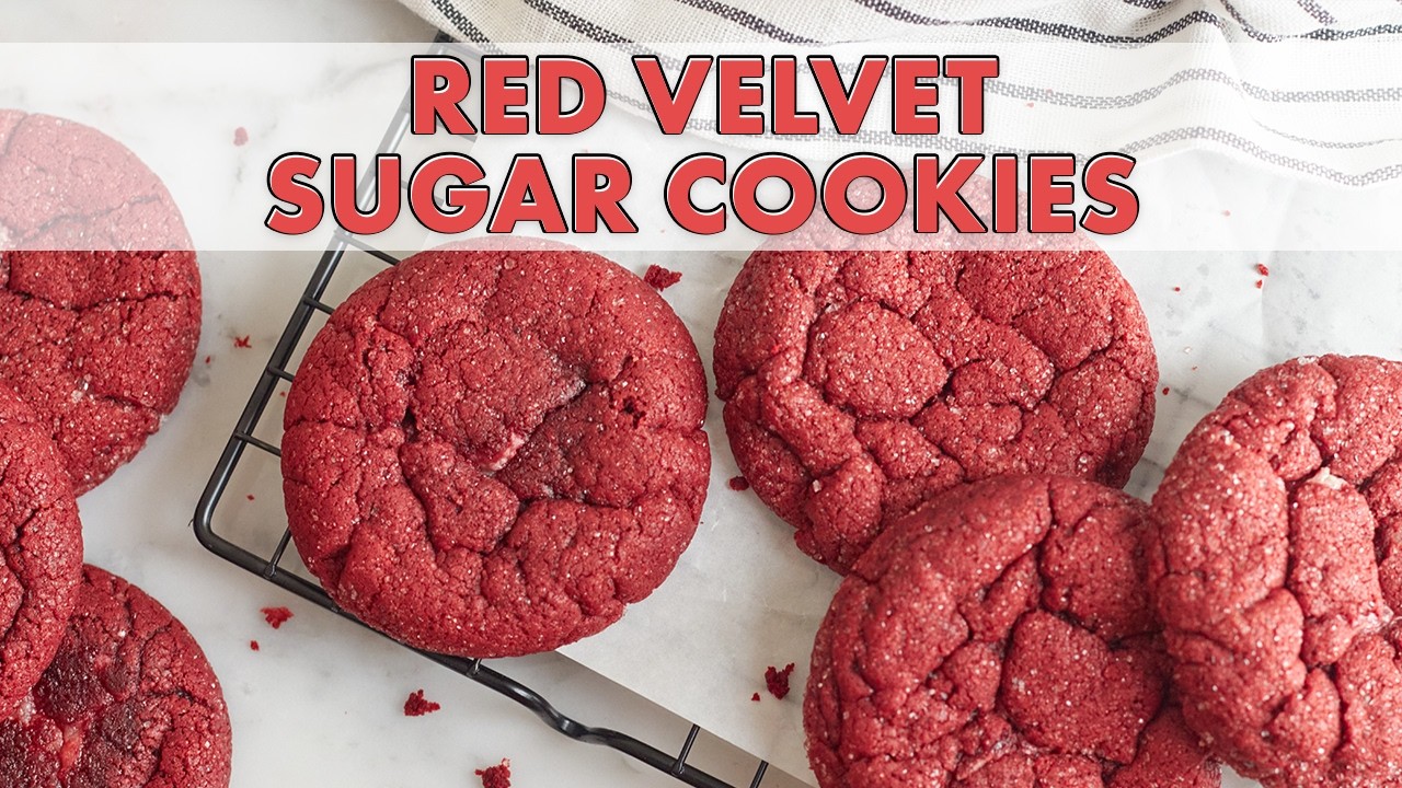 Easy Red Velvet Sugar Cookies Recipe