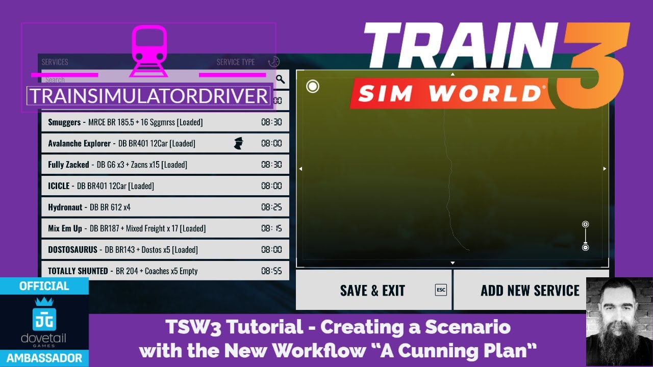 TSW3 Tutorial   Creating a Scenario With The New Workflow
