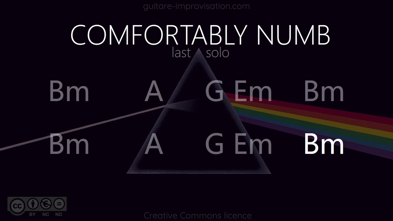 Comfortably Numb - Bm (last solo) : Backing Track