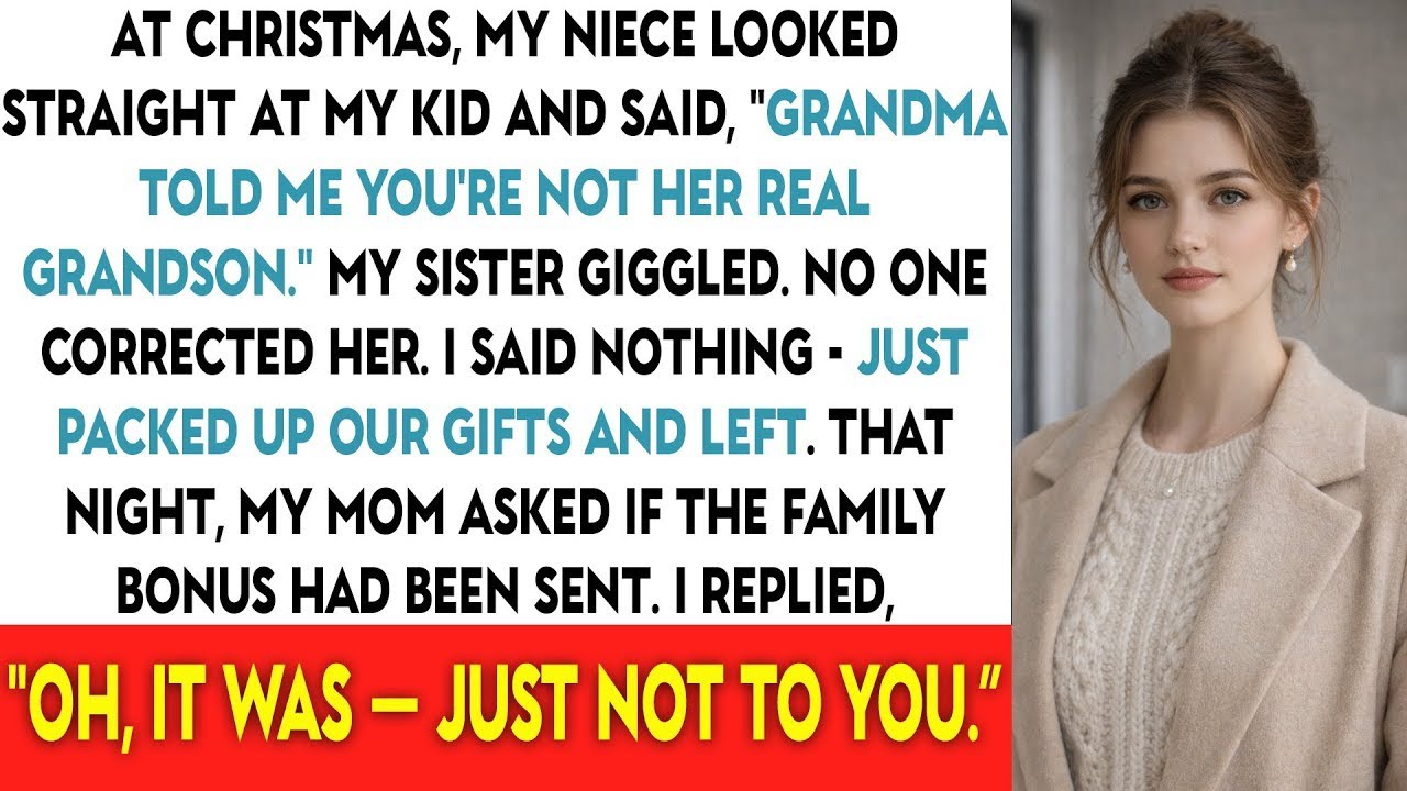 At Christmas, My Niece Looked Straight At My Kid And Said, “Grandma Told Me You’re Not Her Real...