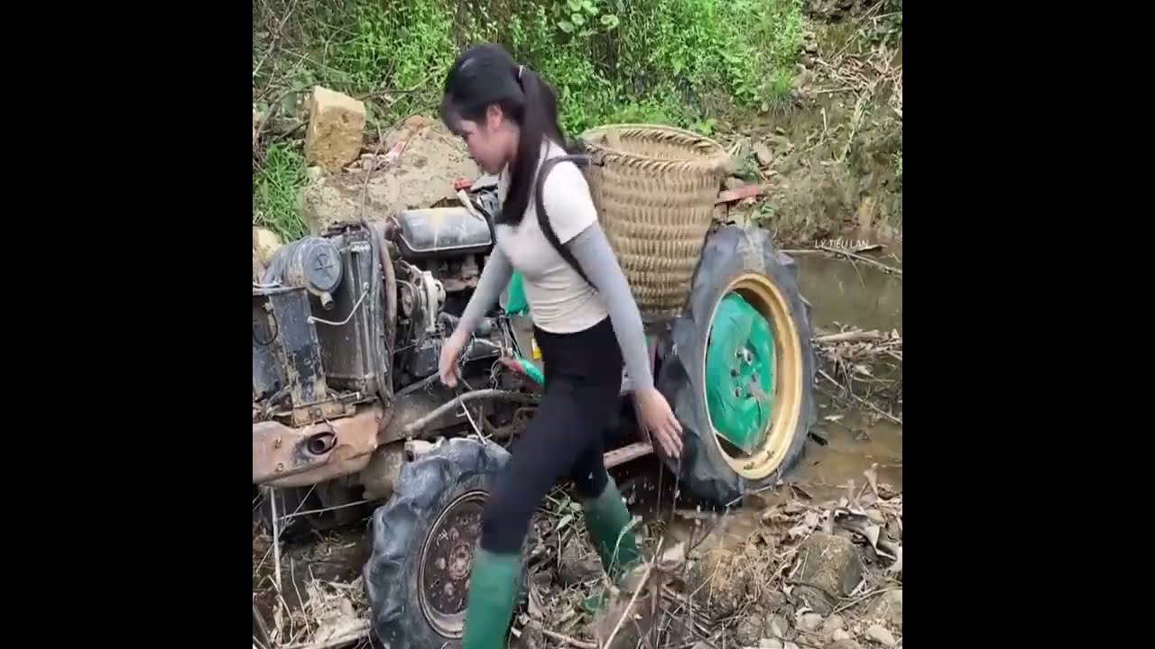 Abandoned Tractor in the Stream: Restoration Discovery
