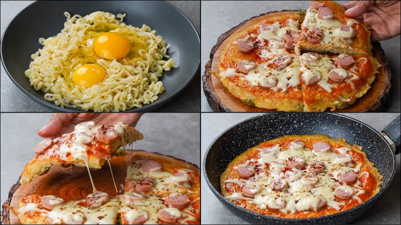 This Noodle Pizza Is More Tastier Than The Regular One | Noodles Chicken Pizza Recipe | Pizza Recipe