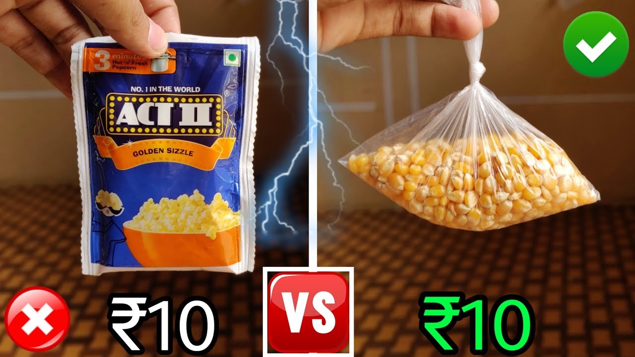 Act 2 Popcorn Vs Open Kirana Popcorn || How to make Act 2 Like Popcorn In Home || Hindi
