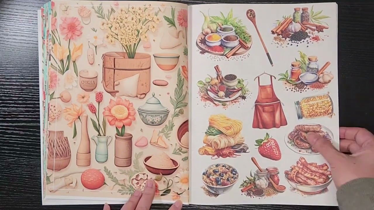 Kitchen and Spices Ephemera by Kate Curry