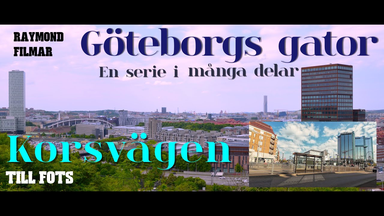 Göteborgs gator. Västlänksåpoperan Korsvägen Svenska Mässan Gothia Towers till fots. Del 135. 250910