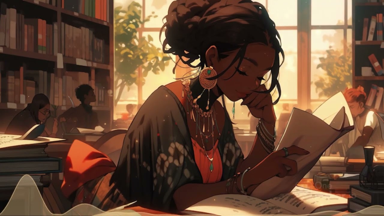 Library Lo-Fi Study 📚 | Chill Anime Beats for Deep Focus & Calm