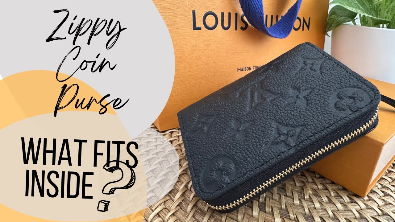 What fits inside a LV zippy coin purse?
