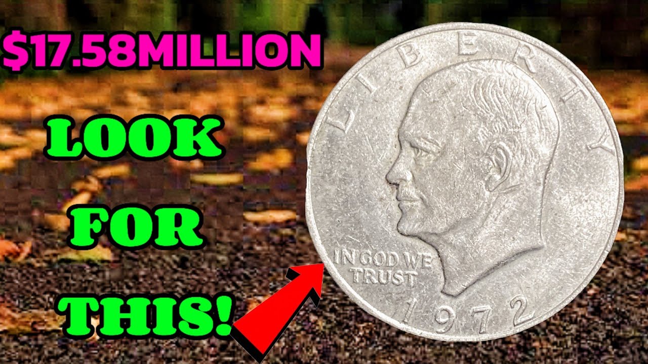 1972 Eisenhower Dollar Worth BIG MONEY Rare No Mint Mark One Dollar Coin  Check Your Change
