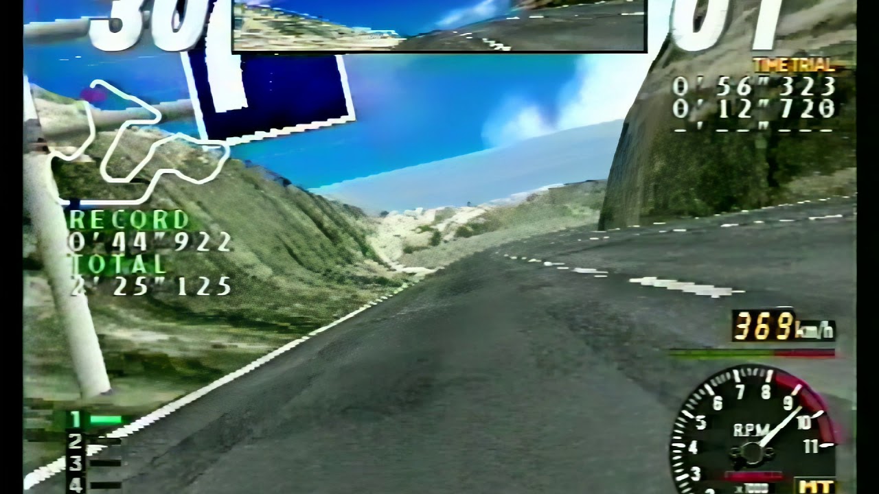 Rave Racer 60fps Ridge Long T.T. 370km/h 2'27