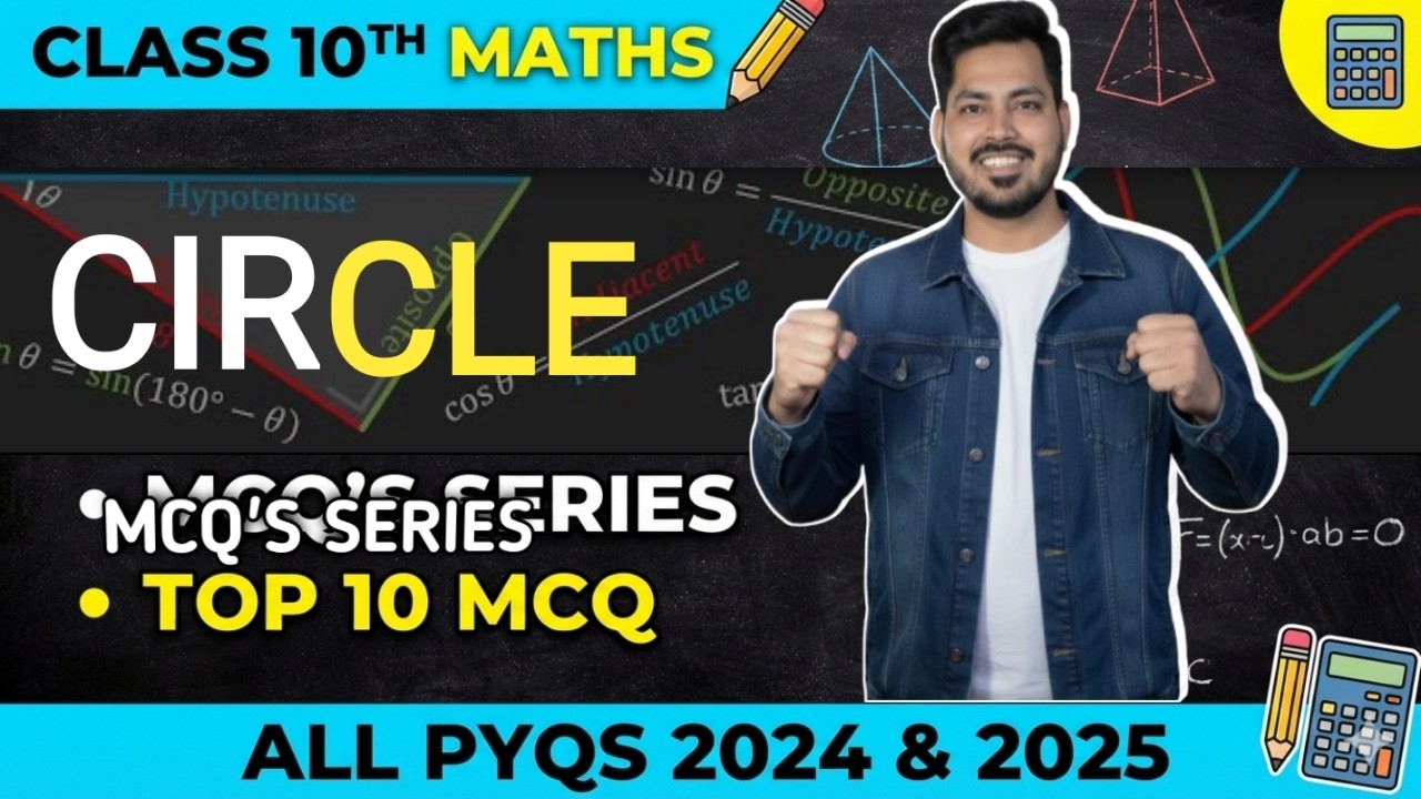 Class 10th Maths: Circles | Top 10 Most Important MCQs | Previous Year Questions (PYQs) 2024 & 2025