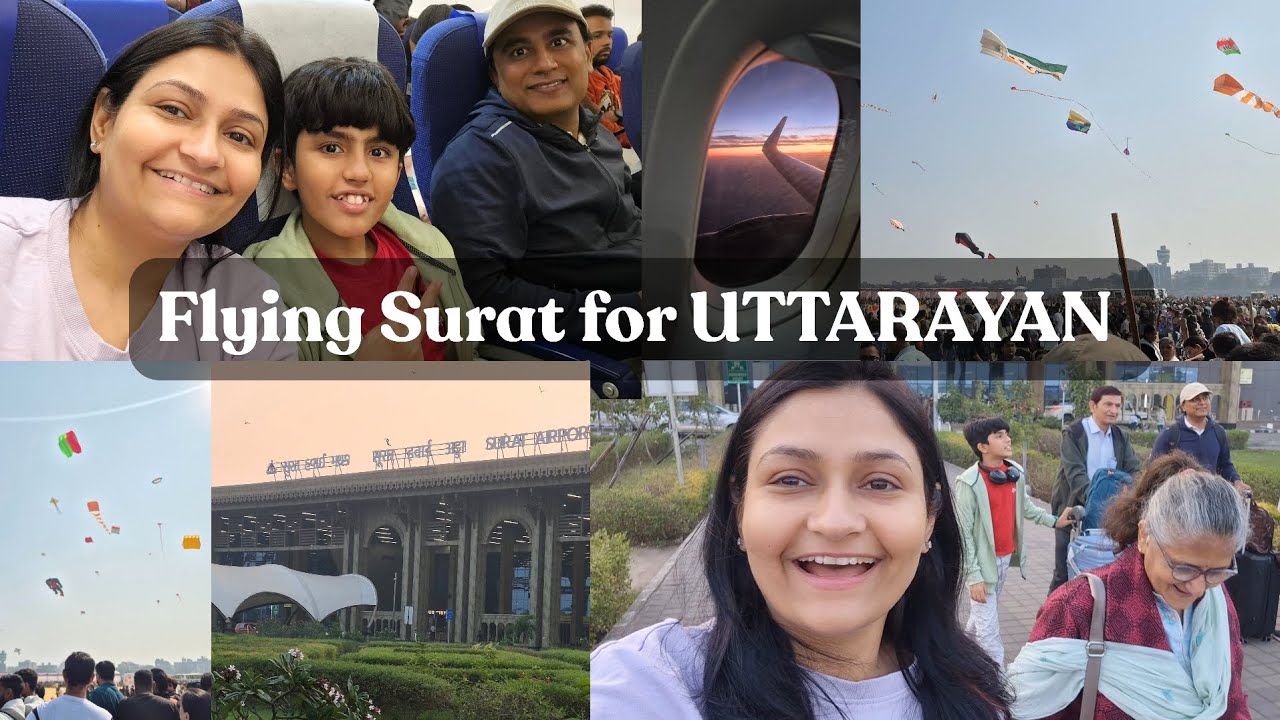 Hyderabad to Surat || Uttarayan in Surat #surat #makarsankranti 