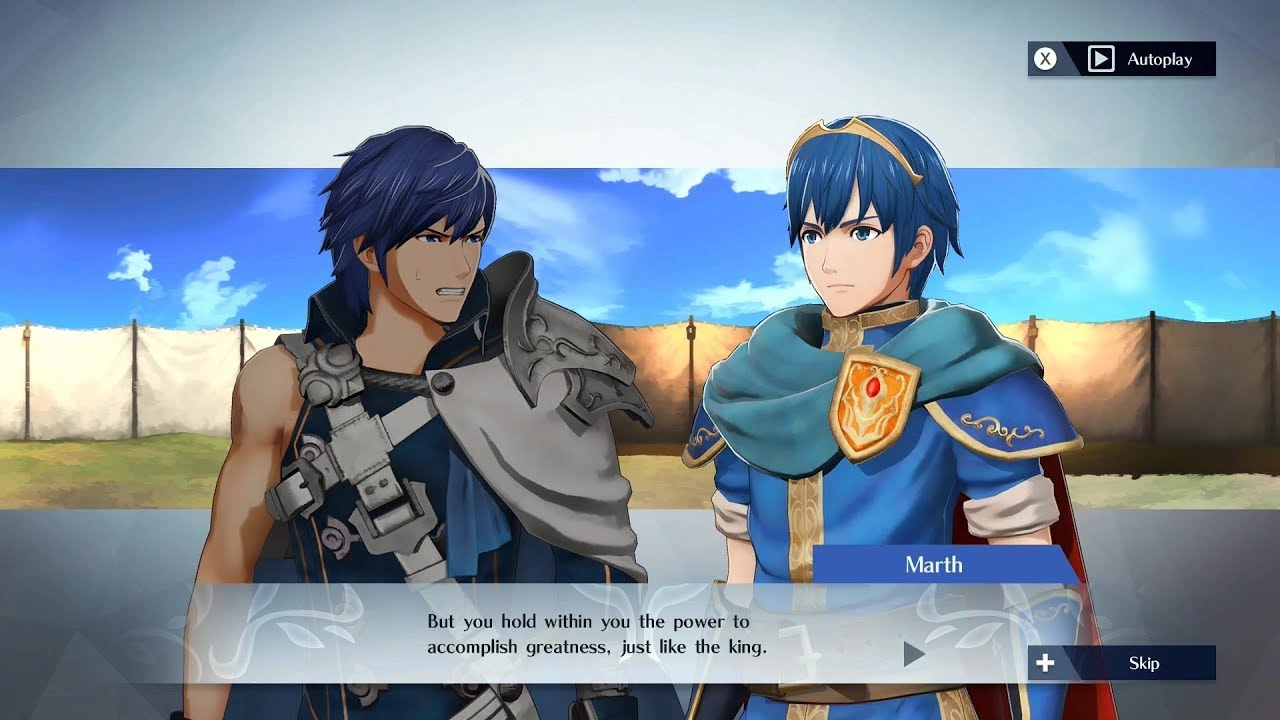 Fire Emblem Warriors - Chrom & Marth Support Conversation