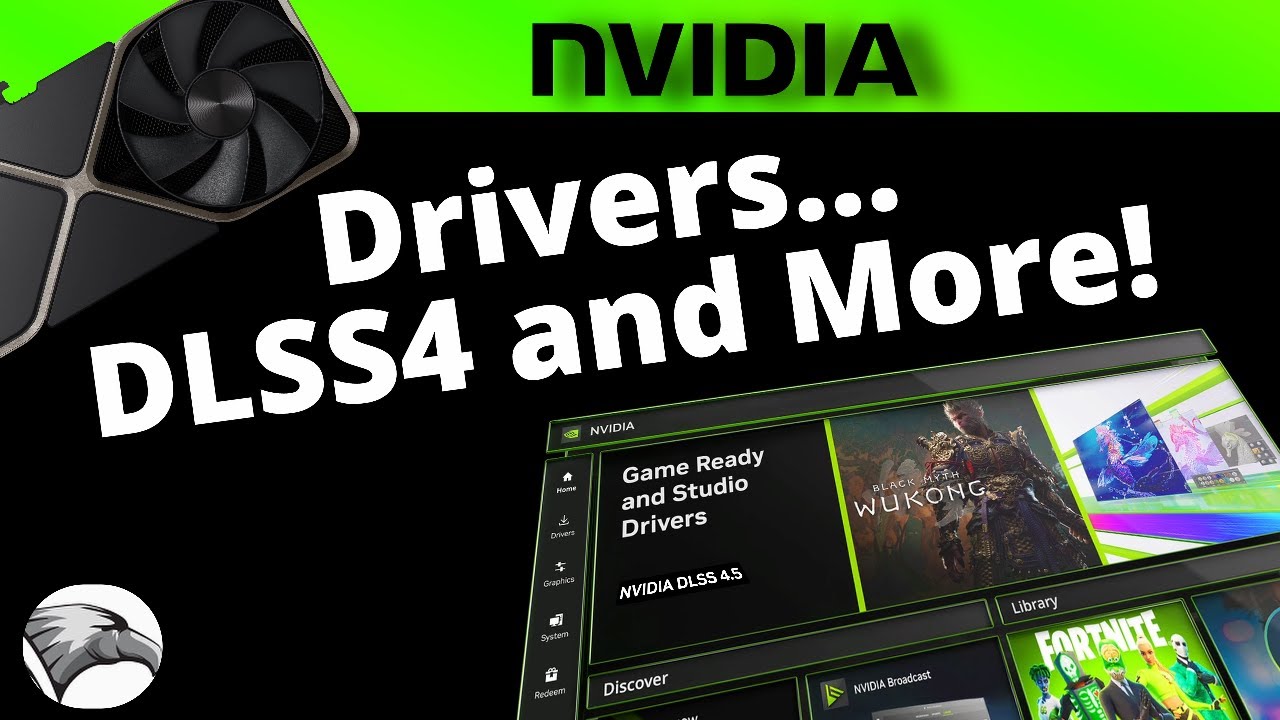Управление драйверами графических процессоров Nvidia, DLSS 4.5, приложениями Nvidia и другими нео...