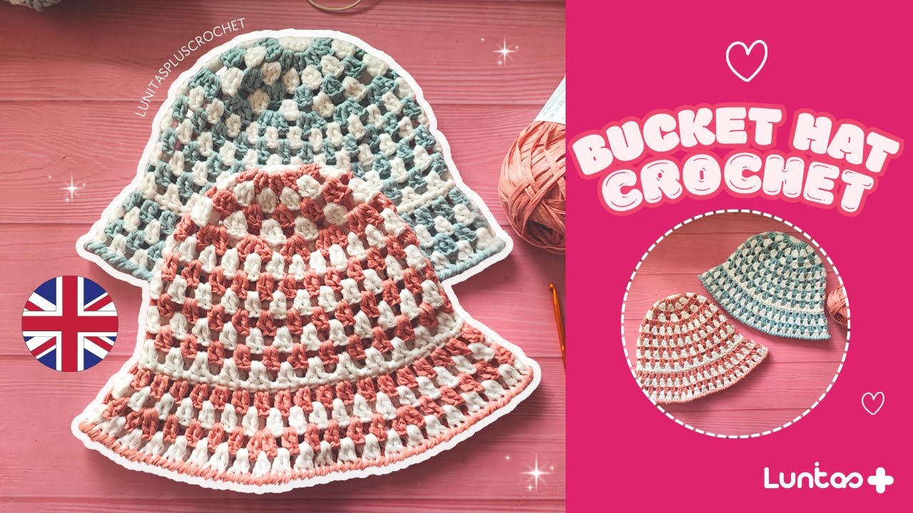 Cómo Tejer un Bucket Hat a Crochet 🧶 | Gorrito Playero Fácil y Rápido / ENG SUB