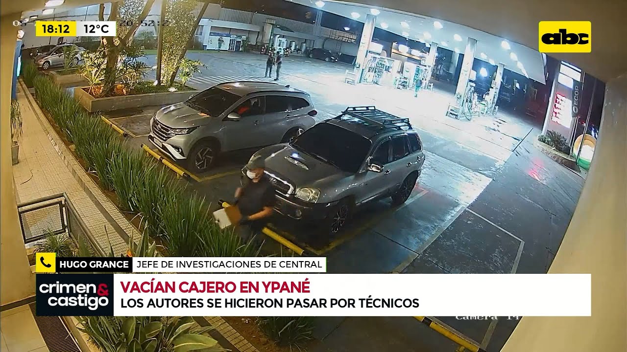 Se hicieron pasar por técnicos y vaciaron un cajero en Ypané