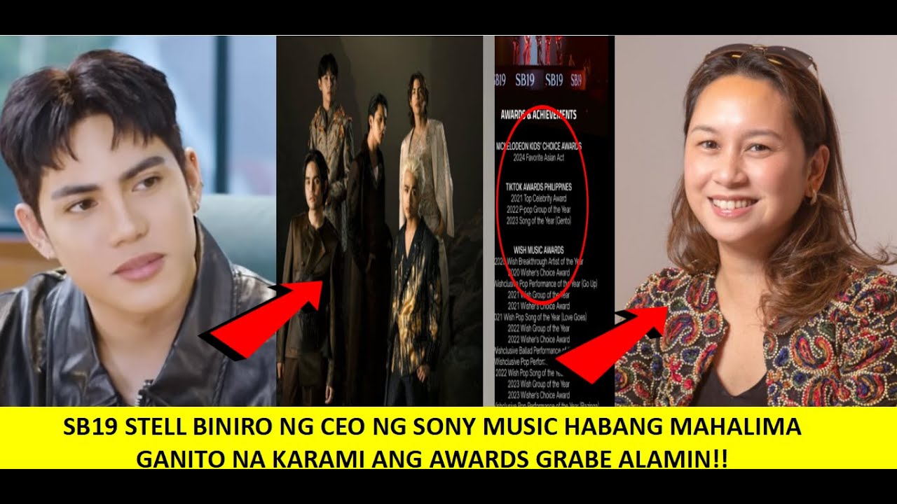 SB19 STELL BINIRO NG CEO NG SONNY MUSIC HABANG SB19 GRABE GANITO NA KARAMI ANG AWARDS AT ACHIEVEMENT