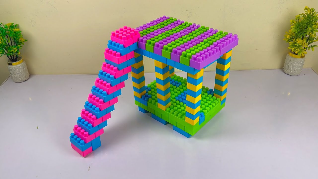 Satisfying ASMR: Build a Relaxing DIY Blocks House Bunkbed 