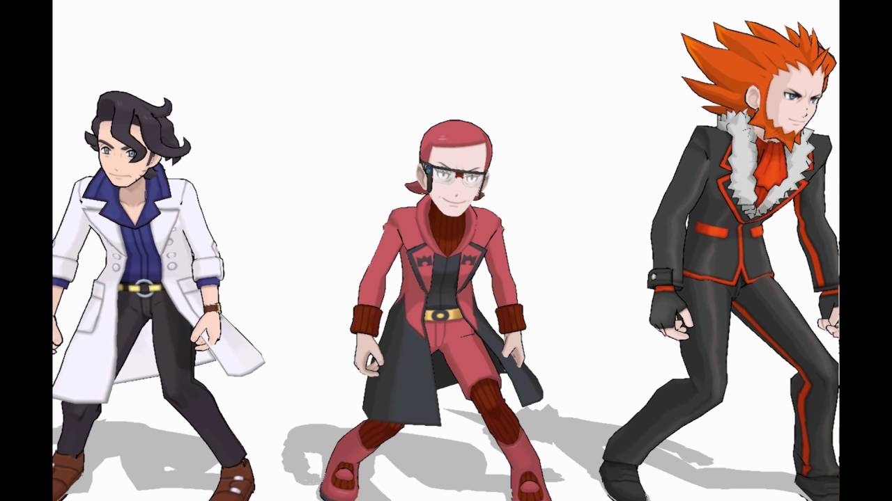[MMD Pokemon] Wiggle wiggle wiggle (Sycamore/Maxie/Lysandre)