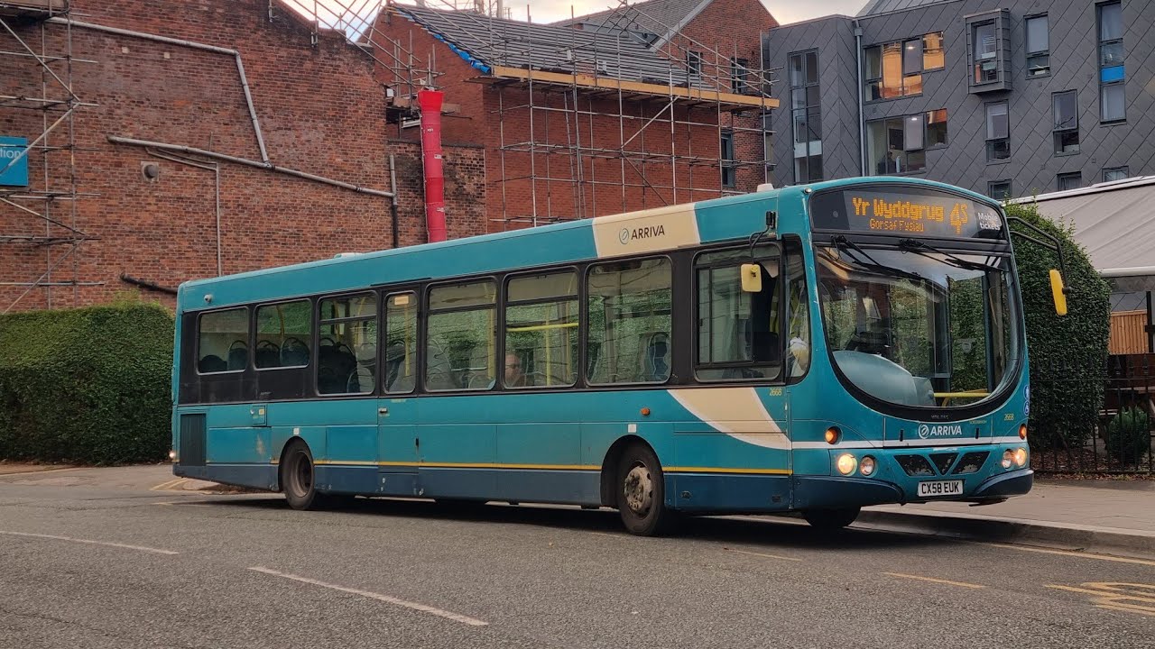 KICKDOWN!! Arriva Buses Wales VDL SB200 Wright Pulsar 2668 CX58EUK - Route 4S