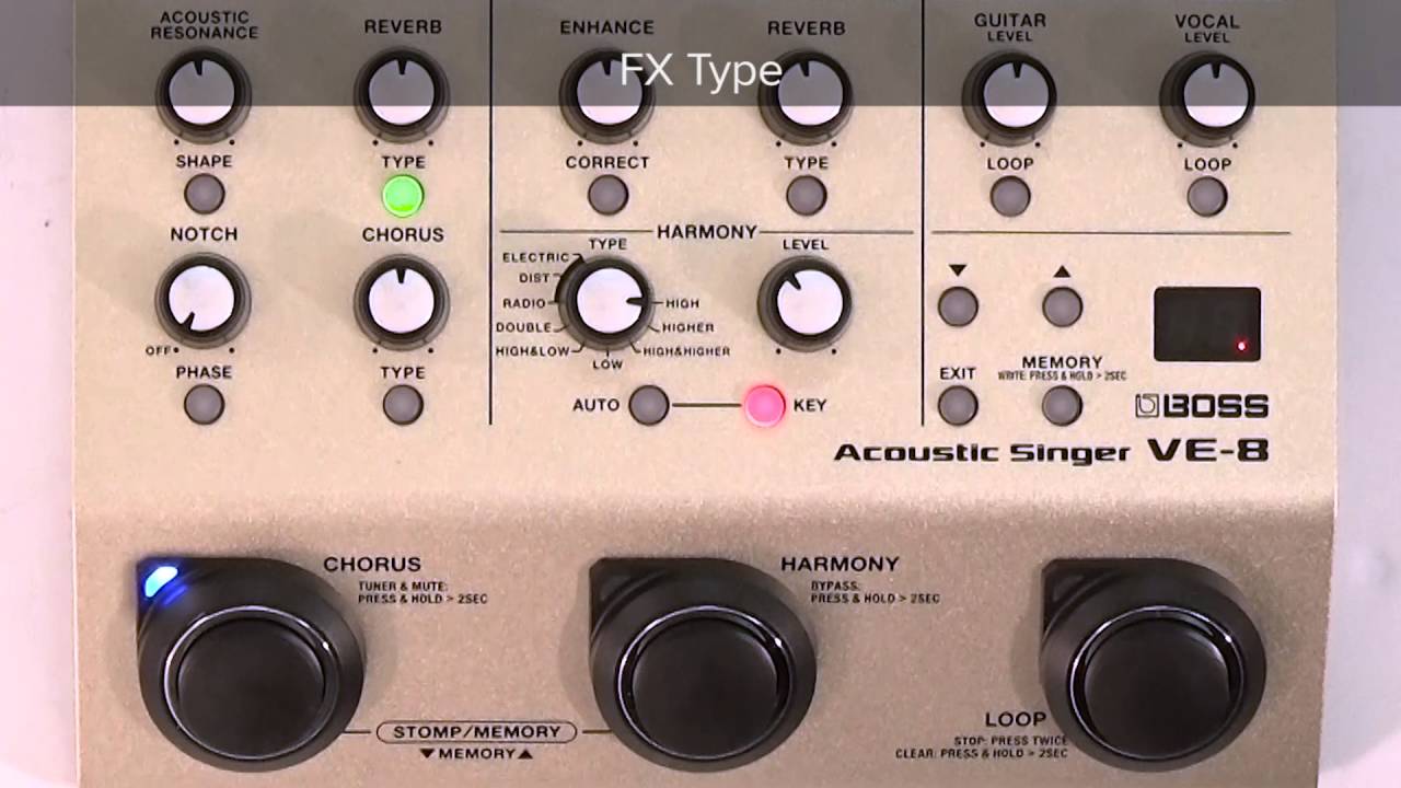 VE-8 Quick Start Chapter 4: Using Guitar Effects