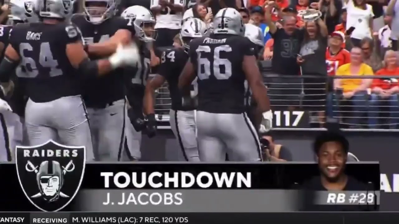 Josh Jacobs 10 Yard Touchdown Run | Broncos vs Raiders