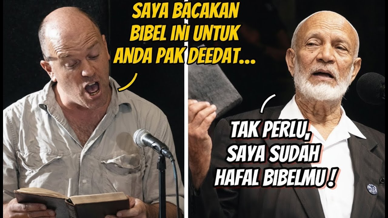 Ahmed Deedat  : Tak sanggup mendengar fakta, penonton Kristen ini MENGAMUK!