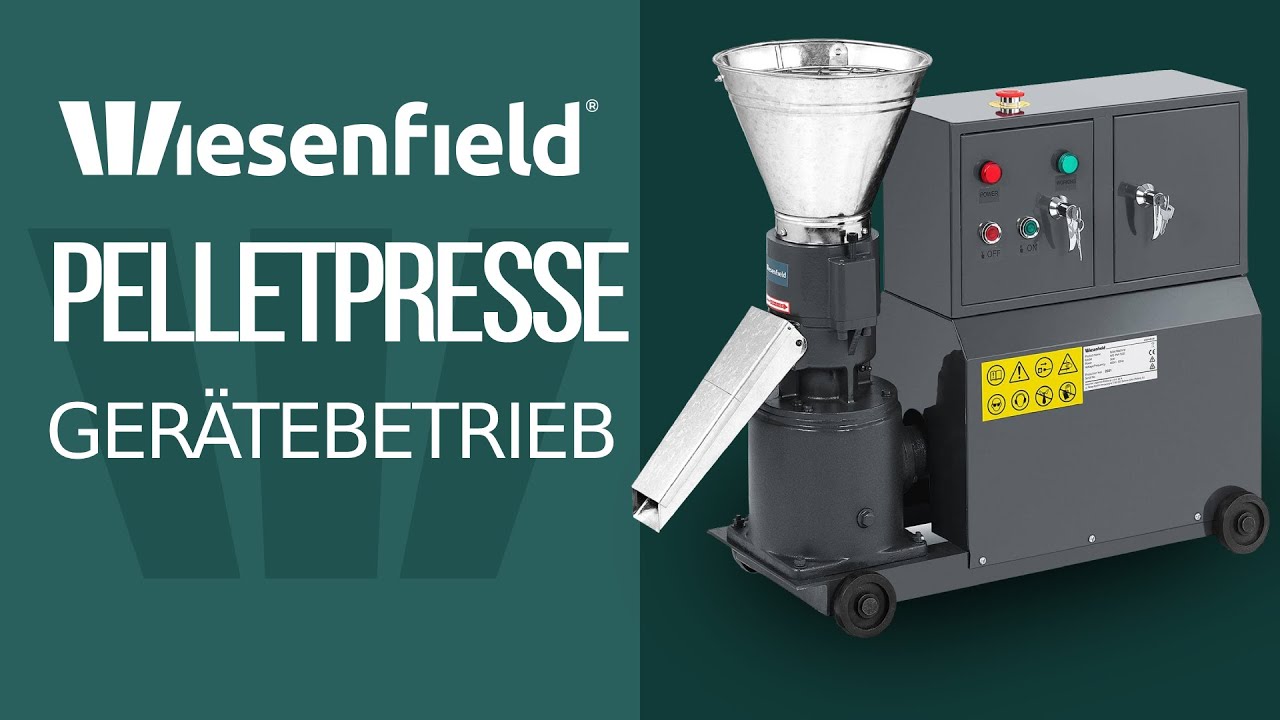 Pelletpresse Wiesenfield WIE-PM-1500 | Gerätebetrieb